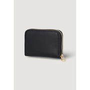 Calvin Klein Schwarze Damen-Geldbörse aus Polyurethan mit goldfarbenem Reißverschluss und Zipper, Maße: 10 x 7 x 2 cm