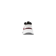 Calvin Klein women white suede sneakers in white and burgundy with black accents for casual wear
