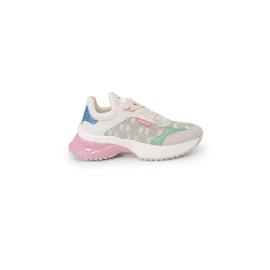 Pinko Pinko women sneakers in white and pink for children displayed