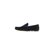 Clarks Herren-Mokassin, marineblauer Wildleder-Loafer mit hellbrauner Gummisohle und einzelnem Riemen, Frühlings- und Sommerschuhe
