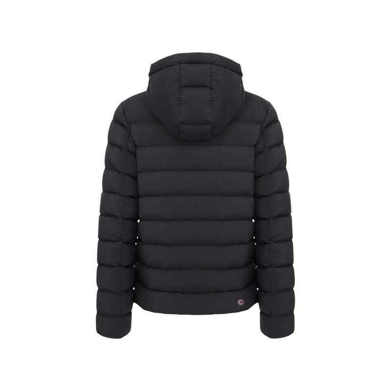 Colmar Originals Steppjacke für Herren in Schwarz mit gestepptem Design und angenähter Kapuze, Vorderansicht
