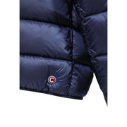 Colmar Originals Steppjacke für Herren in Dunkelblau mit Steppnähten und rundem Logo-Patch, Vorderansicht
