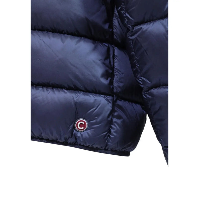 Colmar Originals Steppjacke für Herren in Dunkelblau mit Steppnähten und rundem Logo-Patch, Vorderansicht