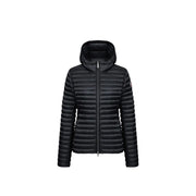 Colmar Originals Damen-Steppjacke aus Nylon in Schwarz mit Kapuze, elegantem, modernem Design und dezentem Ärmellogo