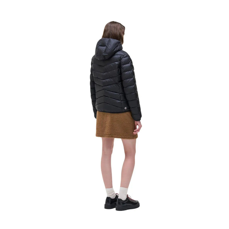 Colmar Originals Damen-Steppjacke in Schwarz mit Kapuze aus isolierendem Material für kaltes Wetter