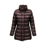 Colmar Originals Damen-Steppjacke aus braunem Polyester mit hohem Kragen und dezentem Ärmellogo in elegantem Design