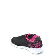 Colmar Damen-Slipper aus schwarzem und rosa Nylon Sneakers mit geometrischem Absatz