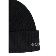 Black columbia beanie with white logo.
