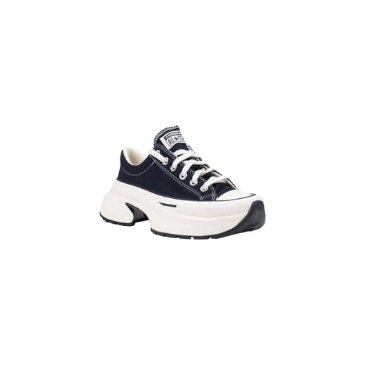 Converse Damen schwarze Textil-Sneaker „Star Crush“ marineblaue Canvas-Sneaker niedrigtop mit weißen Schnürsenkeln und klobiger Sohle