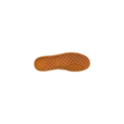 Tan rubber sole with geometric tread pattern and embossed brand name on converse women leather sneakers pink classic ox