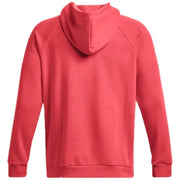 Coral-colored hooded sweatshirt back view from Under Armour Men Fall/Winter Collection