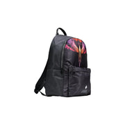 Schwarzer Nylon-Rucksack der Marke County of Milan für Herren, 38 x 42 x 15 cm, mit farbenfrohem Flügelmotiv auf der Vorderseite