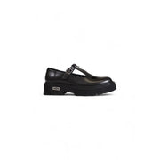 Black leather platform mary jane shoe with silver buckle and chunky sole from cult women leather sandals black clip shoes collection
