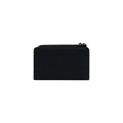 Desigual black zip wallet in polyurethane, sleek minimalist design