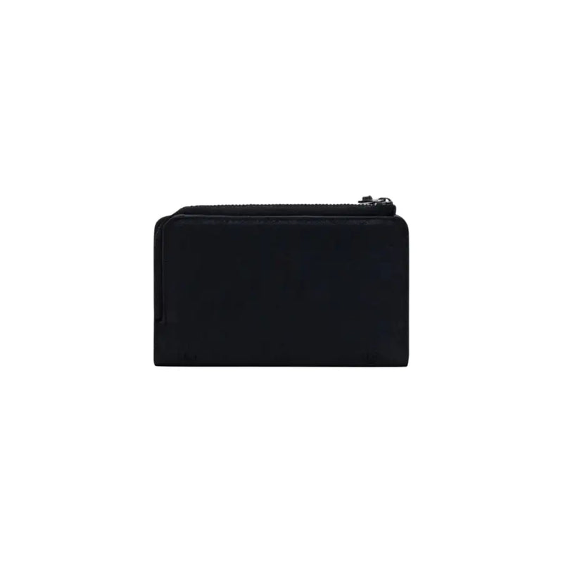 Desigual black zip wallet in polyurethane, sleek minimalist design