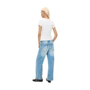 Hellblaue Baumwolljeans von Desigual für Damen mit lässigem, weitem Bein.