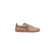 Diadora Herren-Sneaker aus blauem Wildleder mit hellbraunem und braunem Wildlederstreifen und Gummisohle