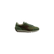 Olivgrün und braun diadora Herren-Sneaker mit Obermaterial aus Wildleder und Gummisohle, entworfen für den Freizeitbereich