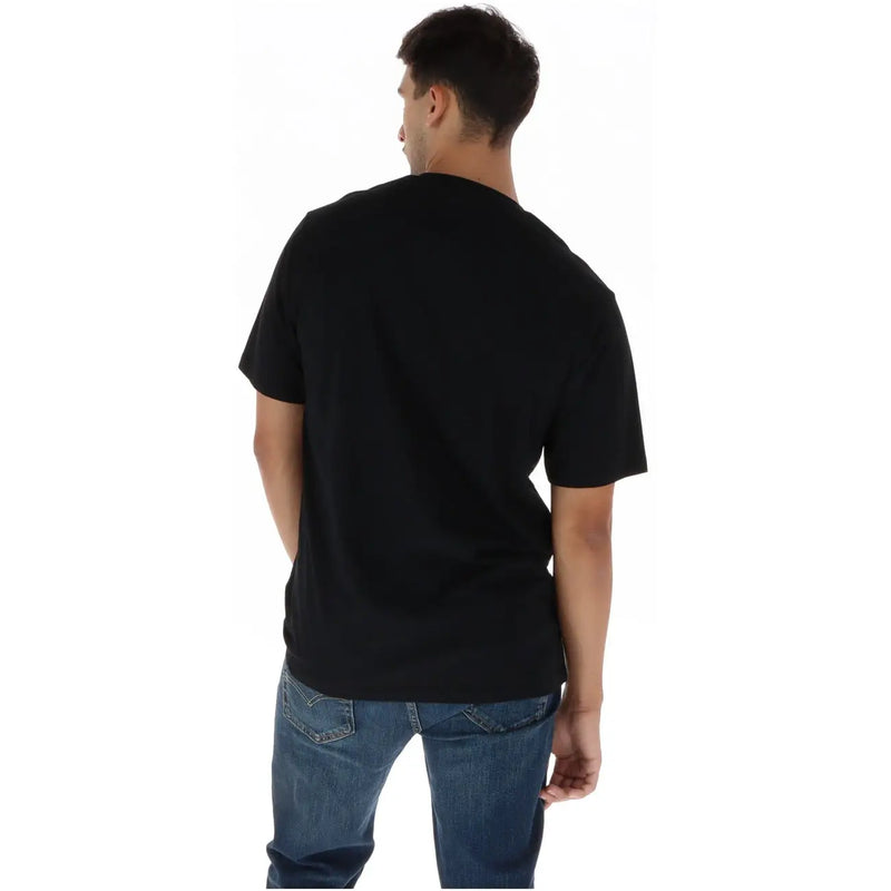 Dickies Schwarzes Herren-T-Shirt aus Baumwolle mit kurzen Ärmeln und Rundhalsausschnitt im klassischen Freizeit-Design