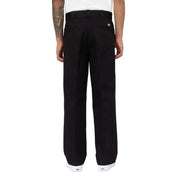 Black dickies work pants with classic straight-leg cut and subtle stitching from mens fall winter collection