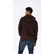 Dickies Brauner Herren-Hoodie aus Baumwolle mit weichem, dunkelbraunem Fleece-Material, klassischer Kapuze und gerippten Bündchen.