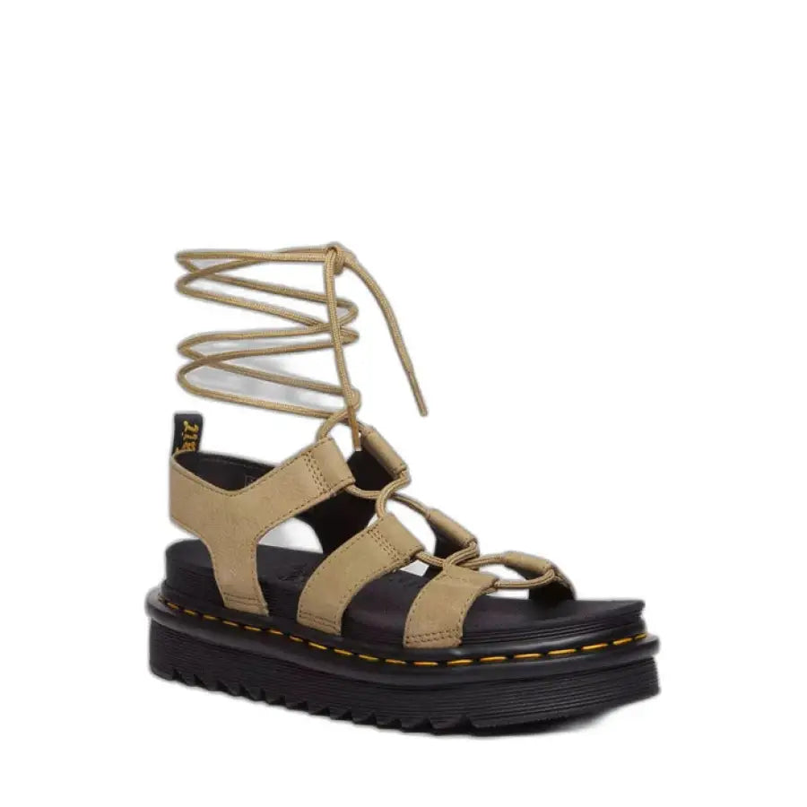 
                      
                        Dr. Martens women’s lace-up sandal sandals in stylish display
                      
                    