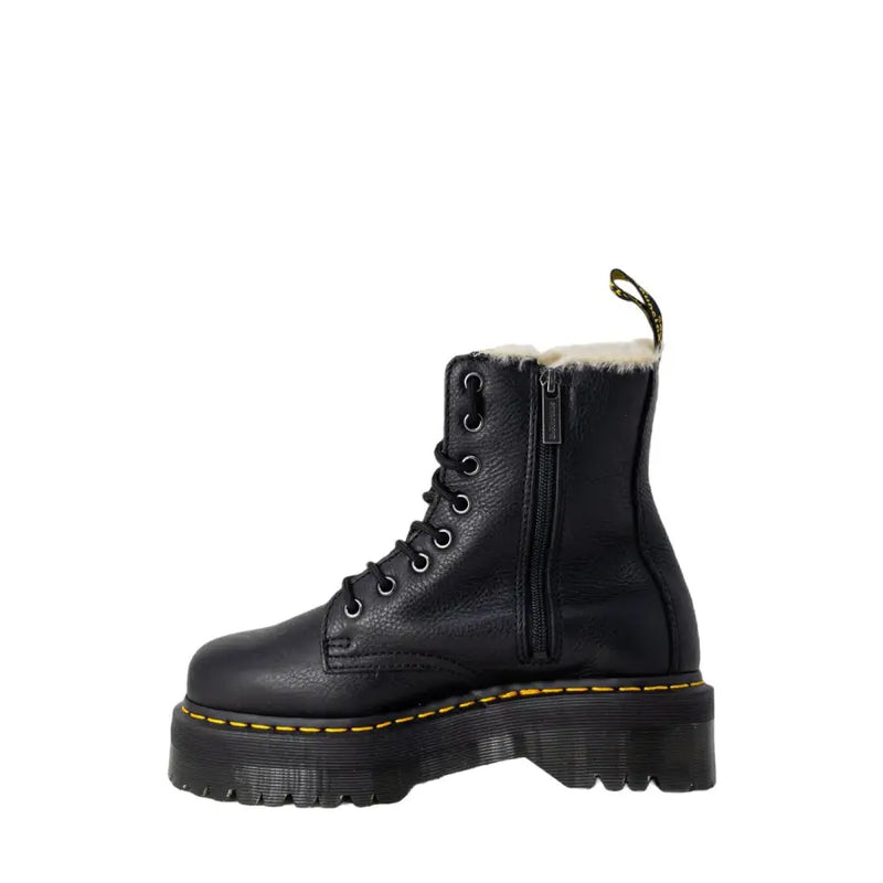 Dr. Martens black leather ankle boots for women