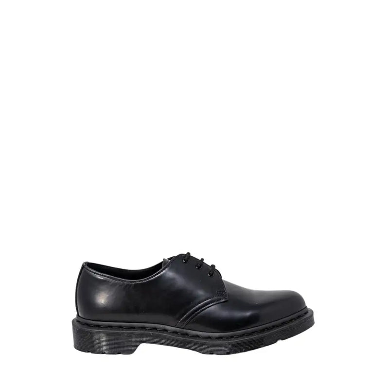 Schwarze Dr. Martens Herren-Schnürschuhe aus Leder in Größe 3, von hinten abgebildet