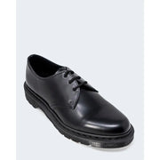Dr. Martens Herren-Schnürschuhe aus schwarzem Leder, Größe 3, Abbildung der Schuhrückseite