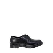 Schwarze Dr. Martens Herren-Schnürschuhe aus Leder, Größe 3, Abbildung der Schuhrückseite