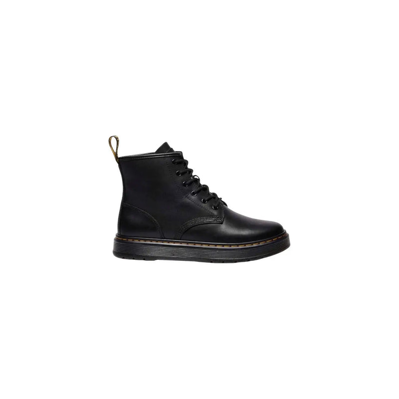 Schwarze Dr. Martens Herren-Chukka-Boots aus Leder mit detaillierter schwarzer Lederstruktur und klassischem Design