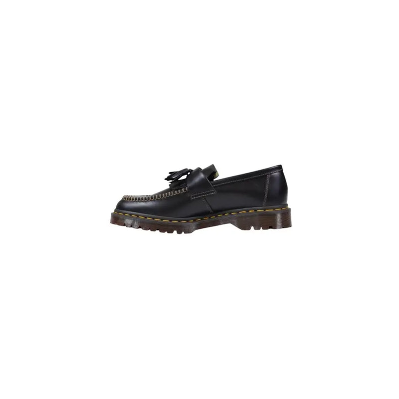 Dr. Martens Herren-Ledermokassins, schwarz, zum Hineinschlüpfen, mit schwarzem Leder-Obermaterial und Mokassin-Design