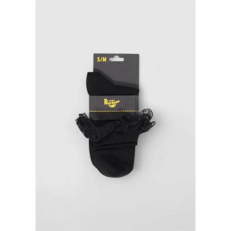 Dr. Martens black lace-edged ankle socks in drawer