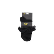 Black lace-trimmed ankle socks made of cotton blend displayed in a dr martens women black plain underwear set