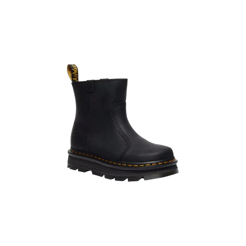 Dr. Martens womens black leather ankle boots