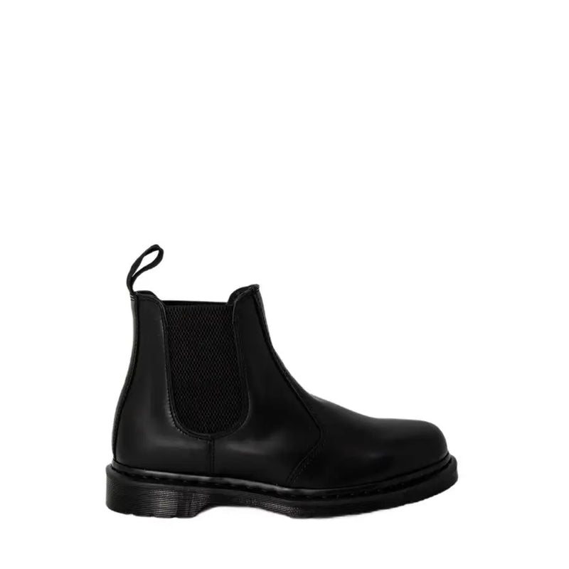 Dr. Martens Damen-Chelsea-Boot aus schwarzem Leder mit elastischen Seiteneinsätzen und Zuglasche für Herbst und Winter