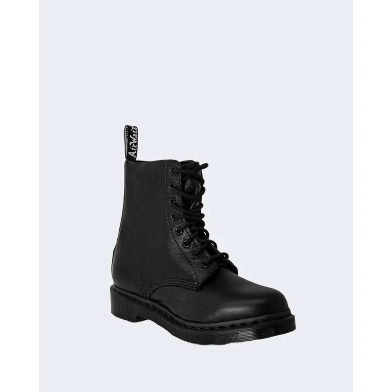 Dr. Martens womens black leather boots product display