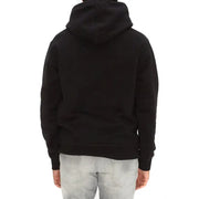 Dsquared Schwarzer Herren-Kapuzenpullover aus Baumwolle mit weichem, glattem Stoff und klassischem Printdesign