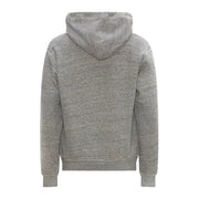 Dsquared Grauer Herren-Kapuzenpullover aus Baumwolle mit weichem, strukturiertem Stoff und gerippten Bündchen