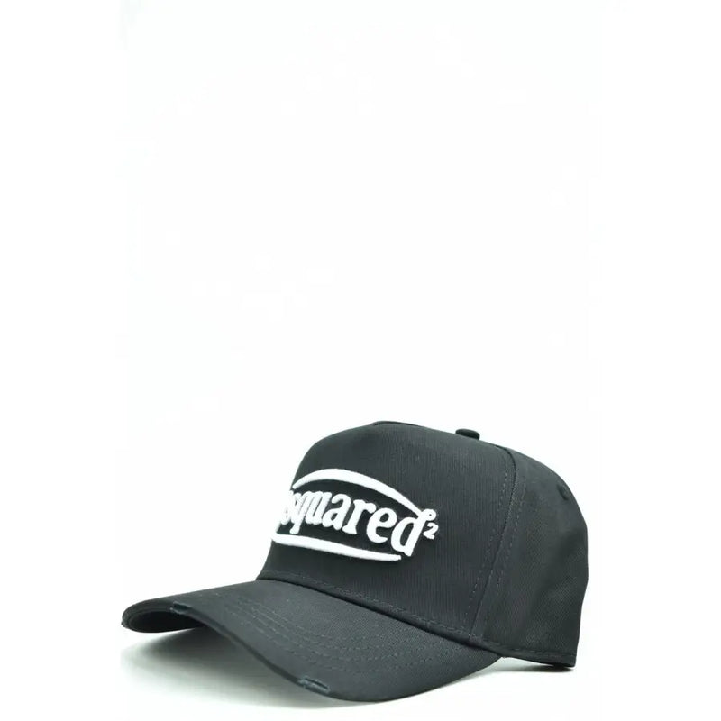 Black dsquared² baseball cap with white logo.