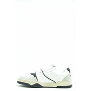 Dsquared2 Herren-Low-top Ledersneaker in Weiß und Schwarz mit minimalistischem Design und klobiger Sohle