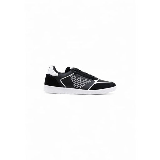Emporio armani black and white sneakers with a sleek design.