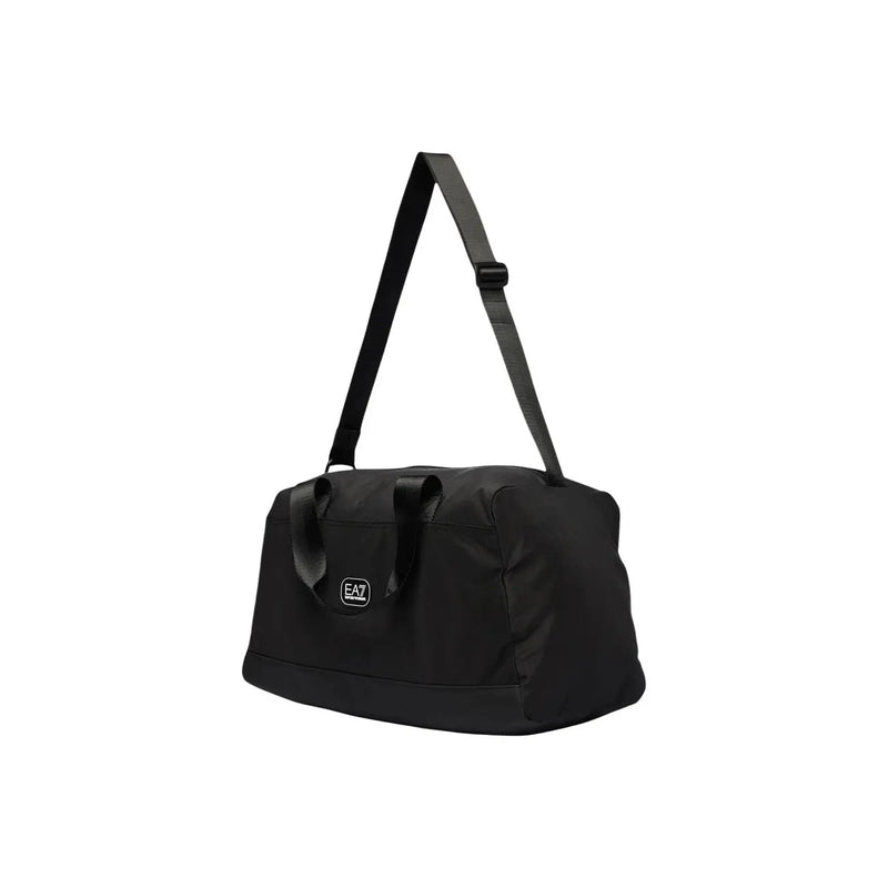 EA7 Umhängetasche für Damen in Schwarz aus strapazierfähigem Material und minimalistischem Design, Vorderansicht