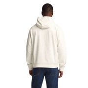 Ea7 Beigefarbener Herren-Hoodie aus Baumwolle mit cremefarbener Kapuze, lässiger Passform und gerippten Bündchen