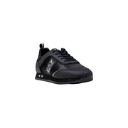 Ea7 Schwarze Herren-Sneaker aus Polyamid zum Hineinschlüpfen mit Mesh- und Synthetik-Overlays und einem eleganten, sportlichen Design