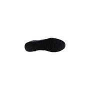 Ea7 Schwarze Herren-Sneaker aus Polyamid zum Hineinschlüpfen mit schwarzer Gummisohle und geripptem Profil, Ansicht von der Rückseite