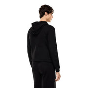Ea7 Schwarzes Herren-Sweatshirt mit Kapuze aus Baumwolle in elegantem, minimalistischem Design für Herbst und Winter