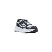 Ea7 Schwarze Herren-Sneaker aus Polyester mit Schnürung und klobigem Design sowie Mesh- und Synthetik-Overlays.