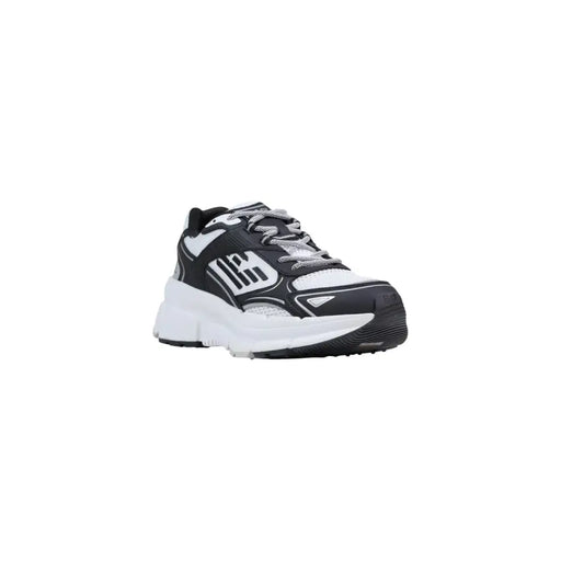 Ea7 Schwarze Herren-Sneaker aus Polyester mit Schnürung und klobigem Design sowie Mesh- und Synthetik-Overlays.
