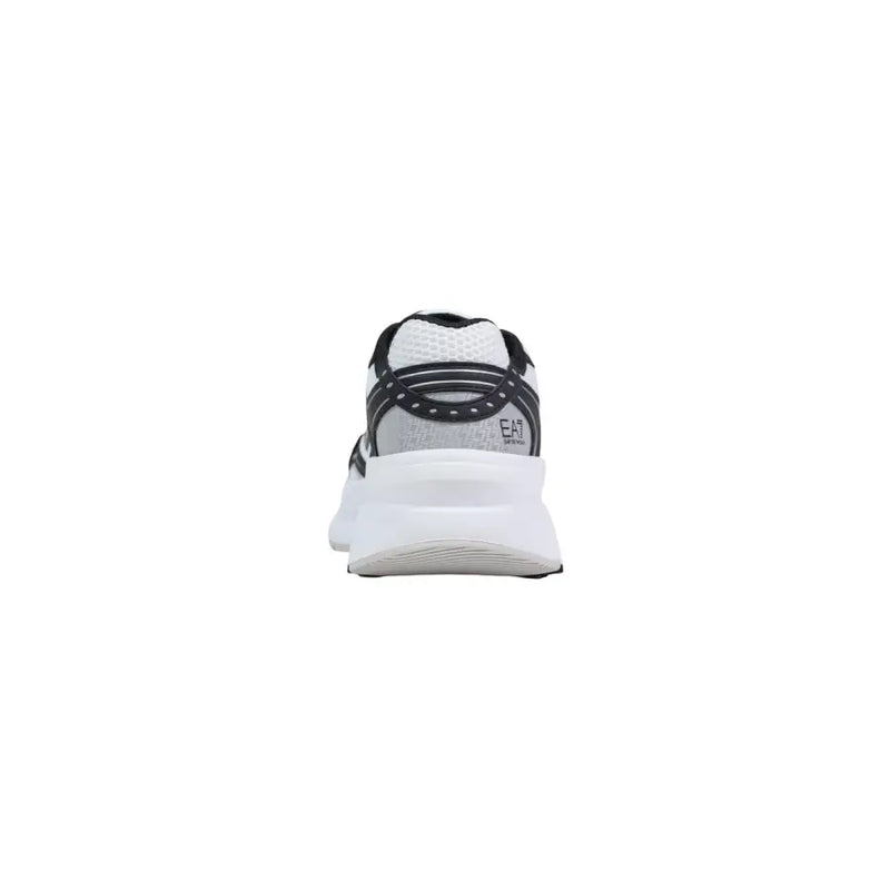 Ea7 Herren-Sneaker in Schwarz und Weiß mit Mesh-Obermaterial, gepolstertem Schaftrand, klobiger Zwischensohle und Schnürung aus Polyester